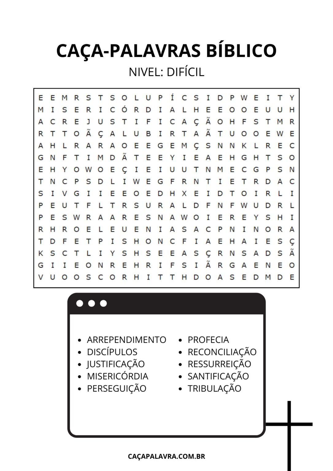 7 Caça-palavras Bíblicos para imprimir – Caça Palavra